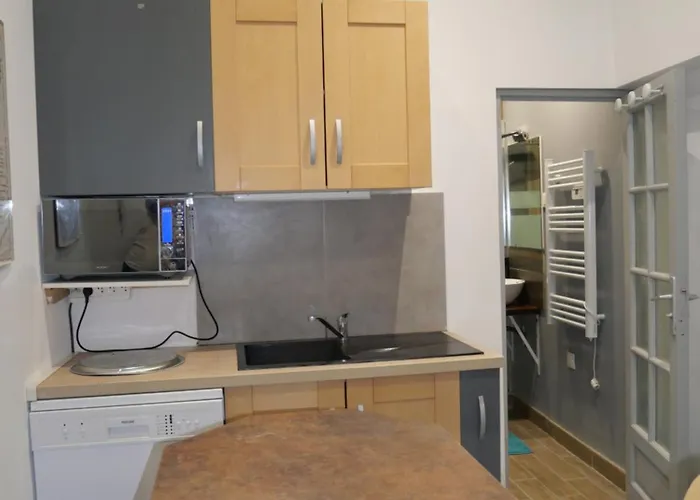 アパート T2 Climatise Independant Avec Terrasse, Garage A Velos, Centre A 3 Minutes Des Plages Et Des Rues Pietones アルカション